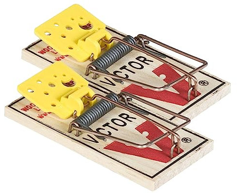 Pièges à Souris - 2 tapettes Bois préappâtées