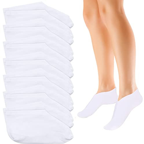 Scettar 7 Paar Feuchtigkeitsspendende Socken, Anti-Rutsch Fuß Spa Gel Socken Fußpflege Baumwollsocken für Frauen Männer Fußpflege für Hornhaut Entfernen, Trockene Rissige Füße