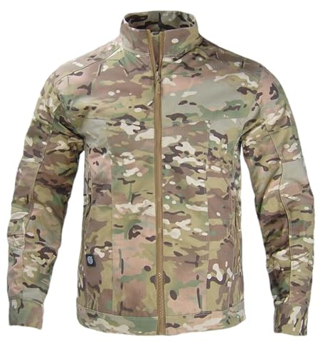 ZMIN Veste militaire pour homme - Imperméable - Camouflage 1 - Vêtement de chasse - Multicam - Coupe-vent, CP, XXL