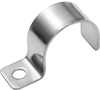 FamlTol 20 Stk Befestigungsschelle,Hochleistungs Rohrschellen Einzelloch Doppelstabmattenzaun Befestigung Für Kabel Leerrohr Rohr Befestigung Ø 20 mm