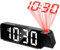Projection Clocks For Bedrooms,Digital Clock with 180° Rotatable Projector,Projector Clock on Ceiling,Bedside Projector Clock with Temperature,Alarm Clock Projector for Bedroom with Dimmer