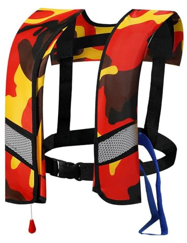 Chaleco salvavidas para adultos, chaleco inflable de natación para barco, ayuda a la flotabilidad para mujeres y hombres, ayuda a la flotabilidad para deportes acuáticos, seguridad para recreación