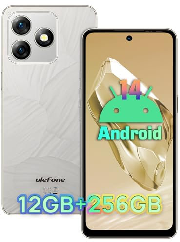 Ulefone Note 18 Pro Smartphone, 12GB + 256GB /2TB Erweiterbar Handy Ohne Vertrag, 64MP + 32MP Kamera Smartphone Ohne Vertrag, 6.78 HD+ Display 5450mAh Akku Handy Android 14, OTG/NFC/GPS/Dual SIM-Grau