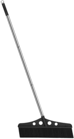 COLLBATH Sanitation Broom Wide Detachable Head Heavy Duty Outdoor Broom Patio Cleaner Brush Hard Bristle Brush