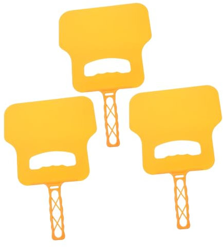 Kisangel Ventaglio Per Barbecue in Plastica, Set 3 Pezzi, Ventilatore Manuale Leggero Per Grigliate All’aperto Impugnatura Ergonomica e Supporto Fiamma, Adatto Per Barbecue a Gas e Legna