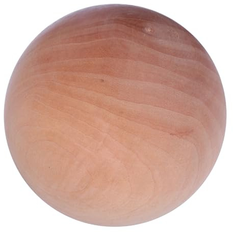 TOYANDONA Palla di Legno Solida Rotonda Diametro 8 CM Palla Grezza Naturale Non Verniciata per Artigianato Fai da Te Decorazioni Casa Giocattoli e Oggetti Scena Foto