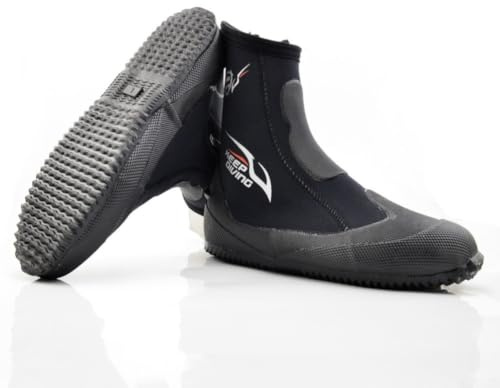 Accarugty Chaussures de plongée avec tuba, bottes de plongée en néoprène, bottes de plongée antidérapantes, bottes de kayak, chaussures de plongée de rivière, chaussures de surf, pêche, chasse, eau