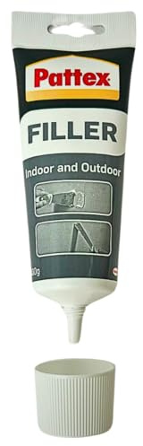 Pattex Spachtelmasse zum Spachteln für Zierprofile 300 g, Weiß, Metall, Röhre, 300 g