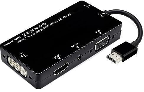 chenyang CY HDMI zu VGA/Audio/HDMI/DVI 4in1 Dongle Adapter Multiport Splitter Konverter für PS3 HDTV PC Monitor Projektor