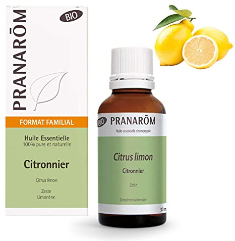 Pranarôm - Huile Essentielle Citronnier BIO - Digestion - 100% Pure Et Intégrale - HECT - 30 ml