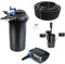 AquaOne Teichfilter Set mit Teichpumpe I Filteranlage CPF-15000 für einen Teich bis 30.000 Liter I Komplettset mit UV Lampe Eco Pumpe 30 Watt Skimmer Teichschlauch Nr. 30