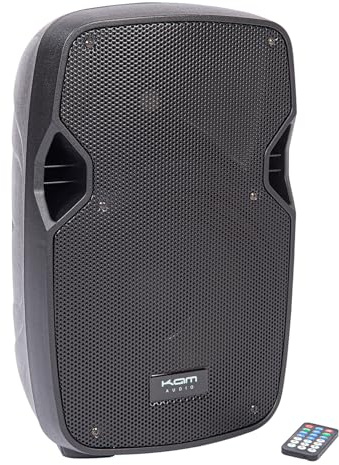 KAM RZ10ABT 300W 10 Active Bluetooth® Speaker with Built-In Media Player, USB, SD Card, and Multiple Audio Inputs