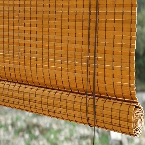 Store enrouleur en bambou naturel - Protection UV - Pour intérieur/extérieur/jardin - 140 x 180 cm