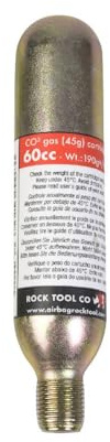 ROCK TOOL Botella CO2 45g - 60cc - Thread Size 5/8