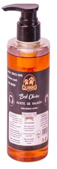 Quibropets Aceite de Salmón para Perros y Gatos - Suplemento Natural, Rico en Omega 3 y 6, Mejora la Salud de la Piel y el Pelo, Apoyo Articular y Cardiovascular, Alta Palatabilidad