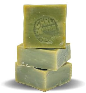 3 Pcs Pure Olive Oil Soap 100% Natural Turkish Bar, Handmade, Cruelty-Free, Vegan, Moisturizing, Suitable for Skin and Hair, Gentle on Sensitive Skin, Eco-Friendly