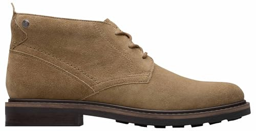 Clarks Newford Mid Mens Dark Sand Suede, 9