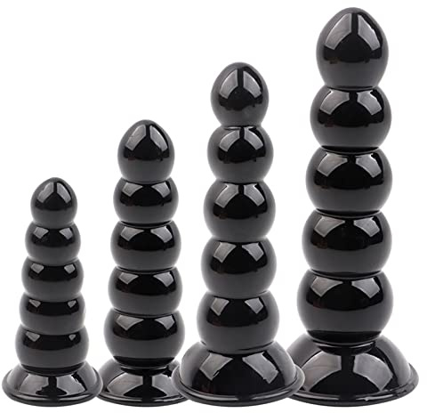 HGDTYRI Grandi palline anali in silicone, plug anale con ventosa, dildo anale con 5 palline, massaggiatore for la prostata, dilatatore anale, giocattoli sessuali for uomini e donne(Fleisch-XL)