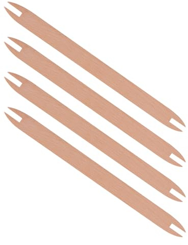 CLISPEED Navette de Tissage en Bois Grosse Taille 4 Pièces Accessoire de Navette Artisanale pour Métier à Tisser pour Tricot Écharpes et Tapisseries