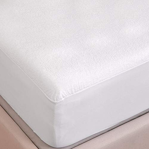 Tofern Protège Matelas Imperméable 140X190/200 100% Fibre de Bambou Couvre Matelas Drap Housse Alèse Anti-acariens Antibactérien Respirant Ultra Doux Silencieux Beige
