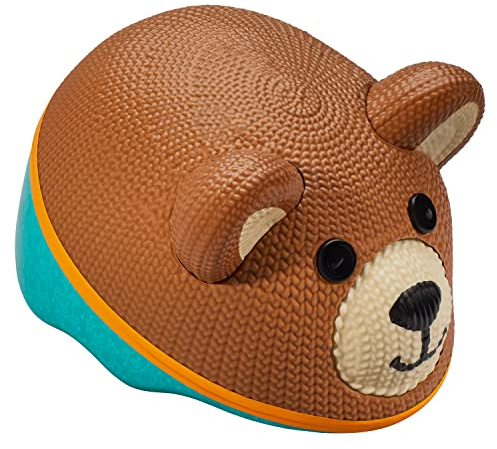 Schwinn Classic Bike Helmet for Kids, 3D Teddy Bear Design, 44 - 50 cm Helmet for Kids Ages 1-3, Lightweight, Adjustable Dial, Vented Airflow, Lower Molded Shell, Infant and Toddler Bike Helmet