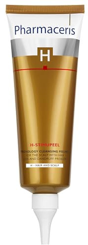 Pharmaceris H Stimupeel, Peeling Tricologico Pulizia del Cuoio Capelluto, Piroctone Olamina, Caffeina, Urea, Trattamento Caduta Capelli, Donne e Uomini Cura dei Capelli - 125 ml