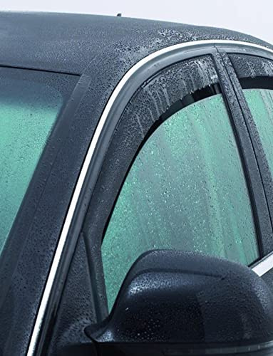 Vordere Windabweiser (1 Set) für die Fahrer und Beifahrerseite-CLS003P0155D passend für OPEL Mokka B/Mokka-e SUV, TYP U, 5-Door, 2020- Dunkles Material