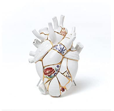SELETTI - Vaso Love in Bloom kintsugi - Multicolor - Taglia UNICA