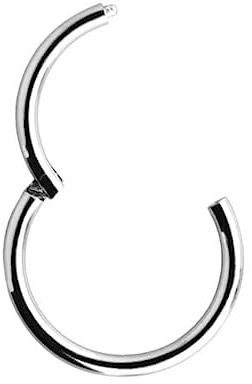 Ringe I PIERCING CLICKER I Vero Oro Bianco 585 I Diametro 6 mm I 44001-6 I Intim Helix Septum Modern extravagant I, oro