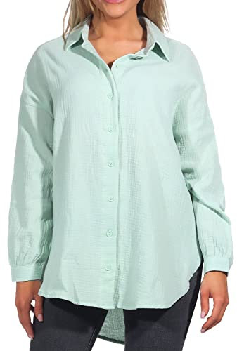 ONLY Damen ONLTHYRA Oversized Shirt NOOS WVN 15267998 ,Harbor Gray ,S