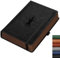 RETTACY A5 Blanko Notizbuch, Hardcover Leder Dickes Notizbuch, 320 Seiten Skizzenbuch, Innentasche, 100gsm Papier, für Frauen Männer Notizen, Doodling, 14.5 x 21cm-Schwarz
