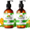 3-in-1-Shampoo- und Conditioner-Set mit Pfefferminz-Rosmarin- und Kürbiskernöl, 2 x 10,56 Unzen Haarwuchs und Anti-Haarausfall, reduziert Frizz und verleiht Glanz für alle Haartypen (#2)