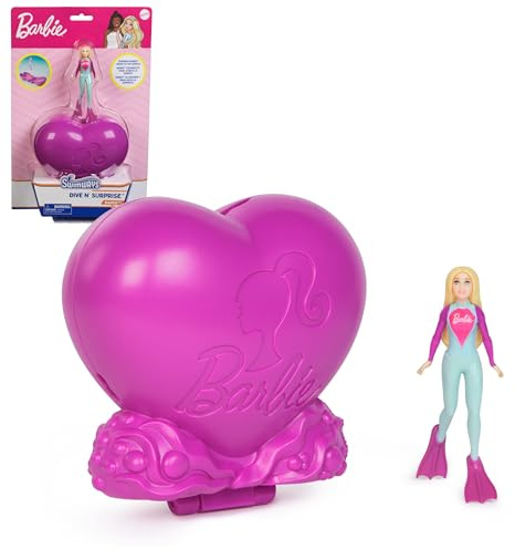 SwimWays Barbie Dive N’ Surprise, Swimming Pool Accessories & Kids Pool Toys, Pool Party Supplies, Barbie Toys for Kids Ages 5 & Up