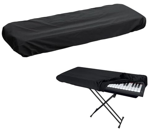 Copertura per pianoforte, 88 tasti, copertura per pianoforte, copertura elettronica, tastiera per pianoforte, antipolvere, copertura per pianoforte elettronica per tastiera per pianoforte con coulisse