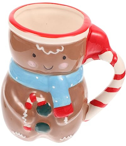 Ipetboom Taza De Muñeco Navidad Taza De Cereal De Cerámica Para Desayuno Temporada De Fiestas Obsequio De Navidad