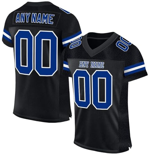 Genérico Camisetas Rugby Personalizadas para Adultos jóvenes y preescolares, Uniforme Fútbol Americano Personalizado con Nombre del Equipo número y Logotipo.