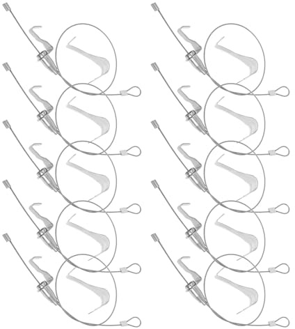 STOBAZA 12 Juegos Kit Ganchos y Cables Invisibles para Colgar Cuadros Sistema Ajustable de Acero Resistente para Exhibiciones de Arte y Galería Pared