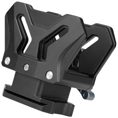 Adaptador de trípode ajustable de aleación de aluminio para compatibilidad segura con múltiples dispositivos, diseño ligero, accesorio de video, adaptador de abrazadera de trípode de aluminio ligero