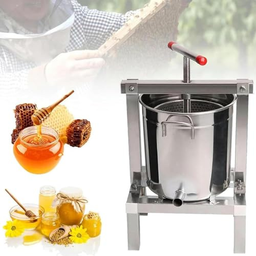 estrattore di miele manuale Pressa Manuale per Miele in Acciaio Inox manual honey press extractor Attrezzatura apicoltura per estrarre il miele forniture api miele,vino,frutta,cera