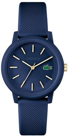 Lacoste Analog Quarzuhr für Damen Kollektion LACOSTE.12.12 mit Marinblaues Silikonarmband - 2001271