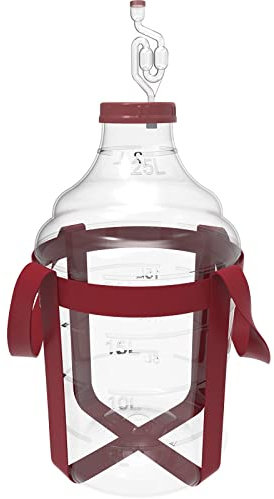 Bonbonne en plastique avec croisillons 25L – Dame-jeanne en plastique | Le ballon | Seau Fermentation