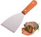 Raspador De Parrilla EspáTula De Acero Inoxidable Durable EspáTula De Acero Inoxidable Para Asar Carne Teppanyaki Y Limpiar SartéN Para Parrilla,Apto Para Lavavajillas