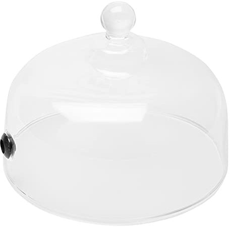 Zerodeko 1 PC Campana De Vidrio Soporte Para Pasteles Cubierta Protectora De Alimentos Cubierta De Microondas Cubierta De Alimentos Para Microondas Vasos De Papel Con Tapas Sartenes