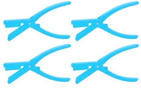 4 Pezzi Strumento Pelapatate per Aragoste Shucker per Uso Alimentare Pinze per Sgusciatura Sheller Coltelli per Frutti di Mare (BLUE)