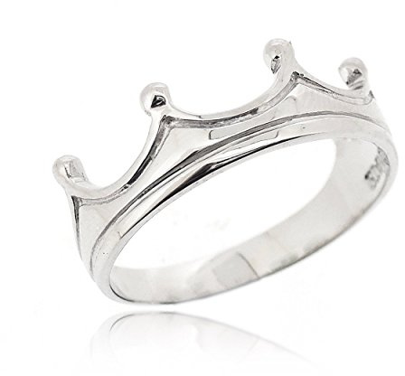 Sovats Bague Couronne Pouce Bague Argent Femme 925, Taille 56