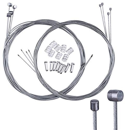 JPudinor Bremskabel für Fahrrad, Mountainbike, Ersatz-Schaltzug und Kabelschloss-Set für Mountainbikes