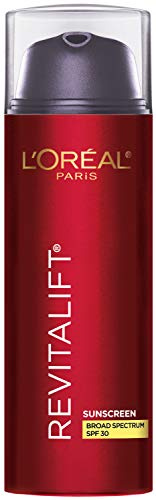 L'Oreal Paris Revitalift Triple Power Anti-Aging Broad Spectrum SPF 30 Sunscreen, Pro Retinol, Hyaluronic Acid & Vitamin C Lotion, Reduces Wrinkles 1.7 Oz