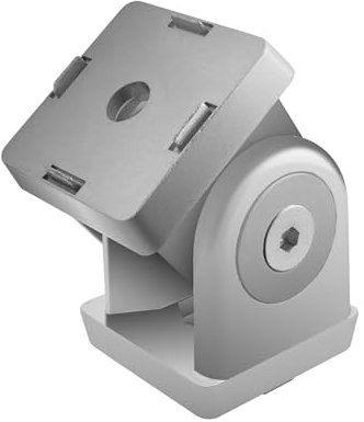 8020, 14017, 15 Series 2 Hole Flexible Pivot Joint Connector Fittings for Aluminum Extrusion Profile 180 Degree Adjustable Pivot Joint 1.5 T-Slot Accessory 80/20 (1)