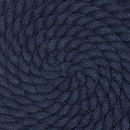 West Coast Paracord Cuerda de algodón trenzado natural – Cuerda artesanal – Super suave y fuerte cuerda de triple hebra para deportes, decoración, manualidades, macramé, uso en interiores (3 4