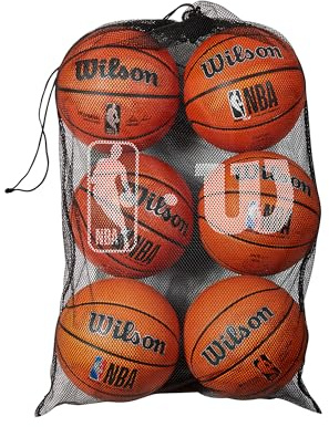 Wilson NBA 6 Ball Mesh Basketball Bag